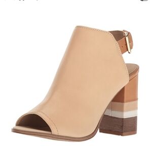 ALDO Peep-Toe Chunky Slingback Sandals NWOT